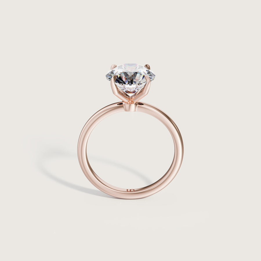 Icon Round 4 Claw Diamond Solitaire Ring