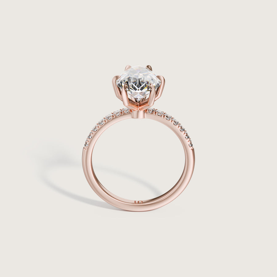 Icon Pear Solitaire Ring