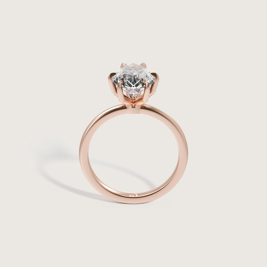 Icon Pear Solitaire Ring