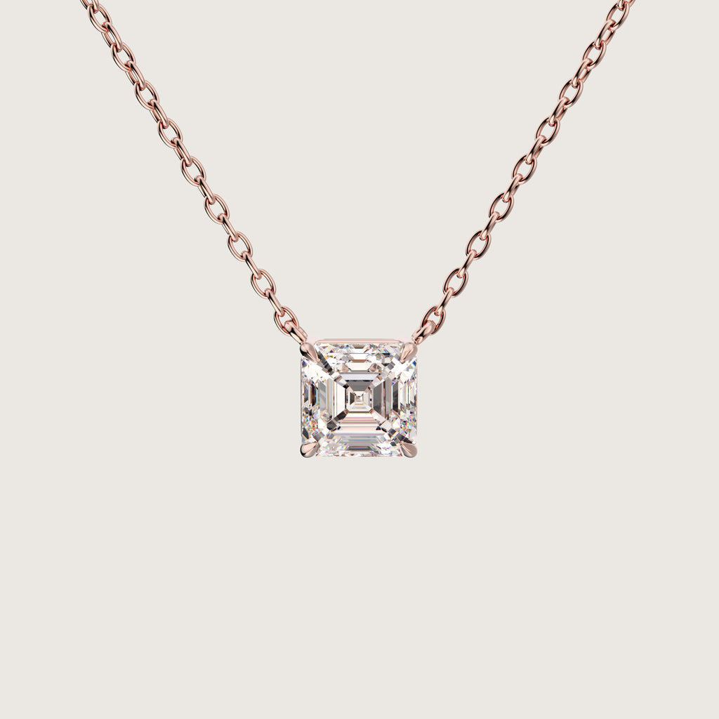 Rose_Gold_Necklace_Asscher_LINDELLI