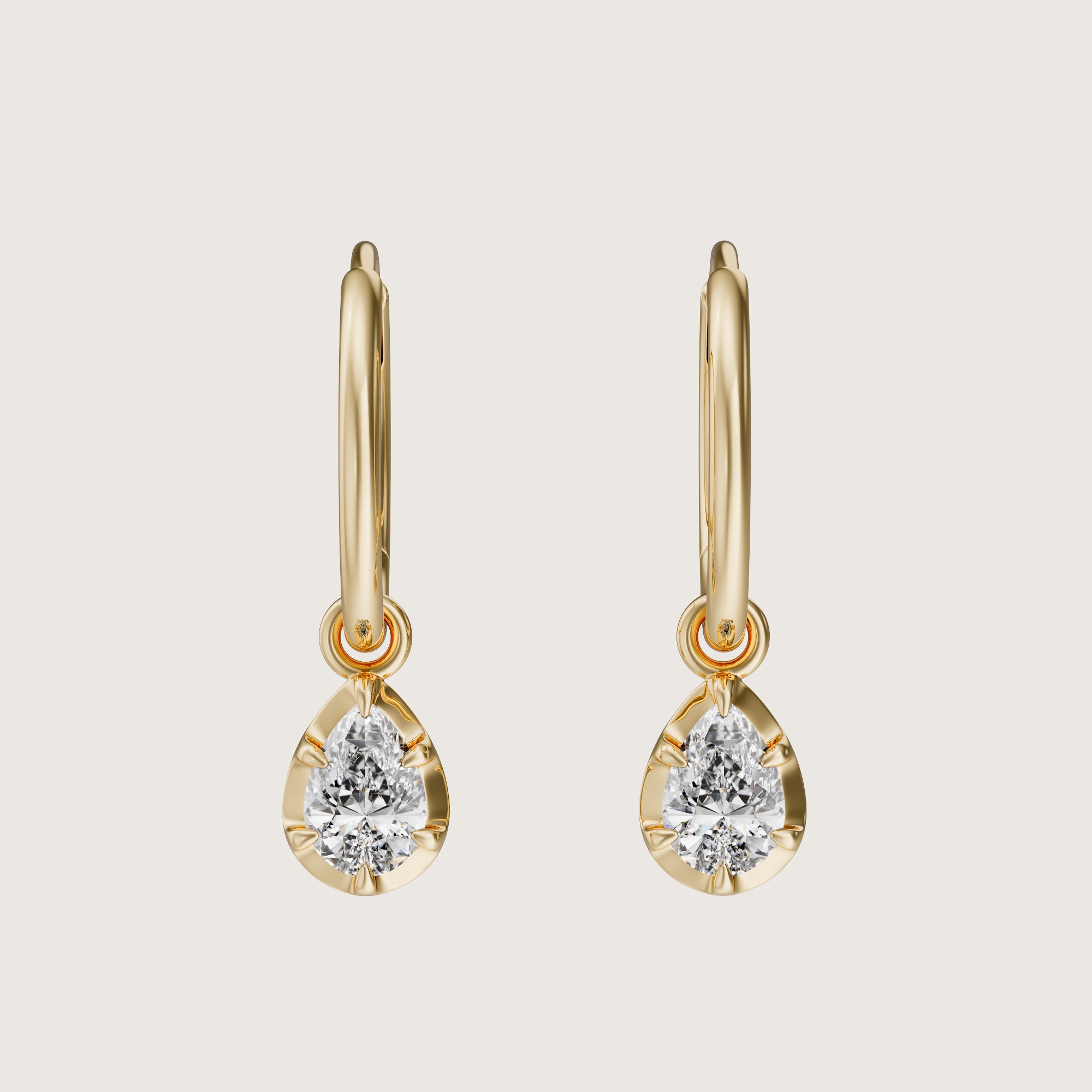 Diamond leverback on sale drop earrings