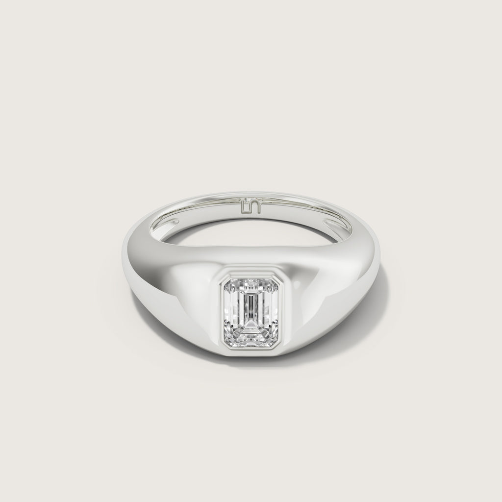 White_Gold_Emerald_Signet_Unicus_Lindelli