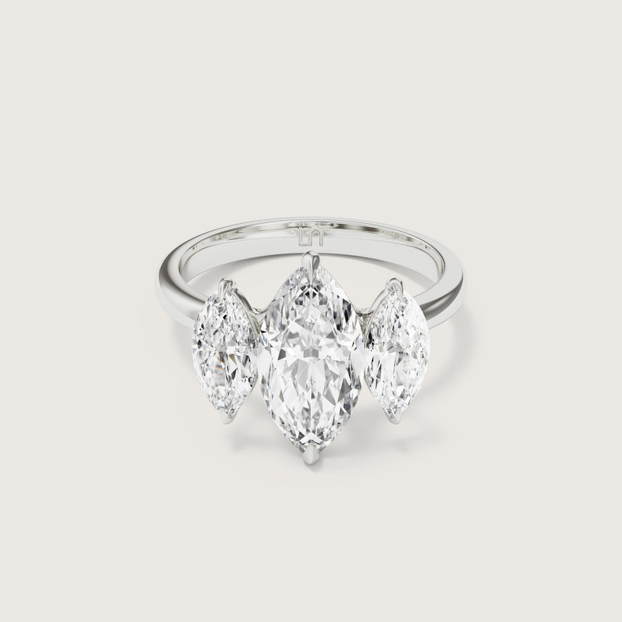 Ravello Marquise Three Stone Ring