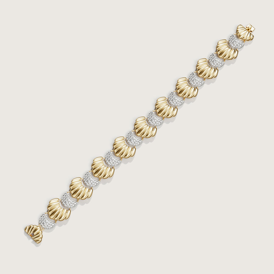 Crescent shell bracelet